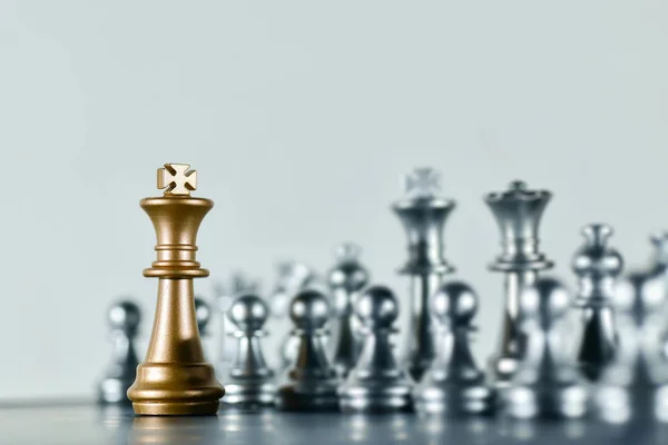 Šachová partie, konceptuální nápad — Stock fotografie