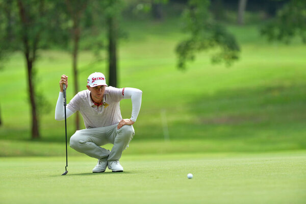 SHAH ALAM, MARCH 5 : John Catlin of USA, pictured during round 1 of the Bandar Malaysia Open 2020 at Kota Permai Golf & Country Club, Shah Alam, Selangor, Malaysia, on March 5, 2020.