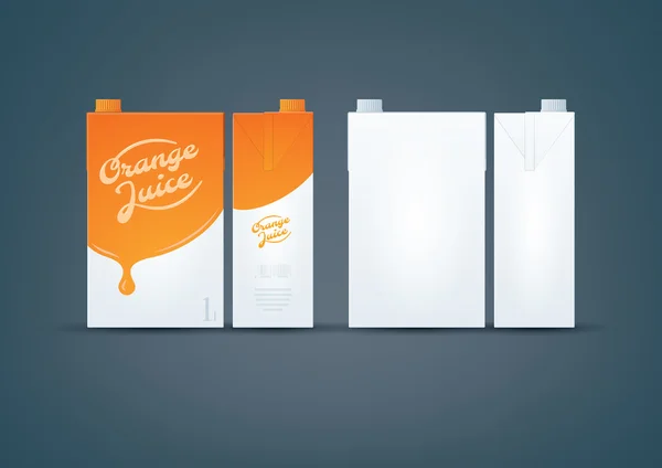 Oranžová / bílá krabička box maketa Stock Obrázky