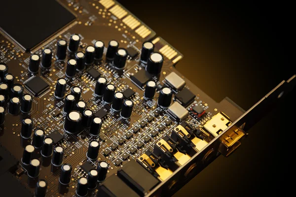 Muzikale elektronica component close-up — Stockfoto