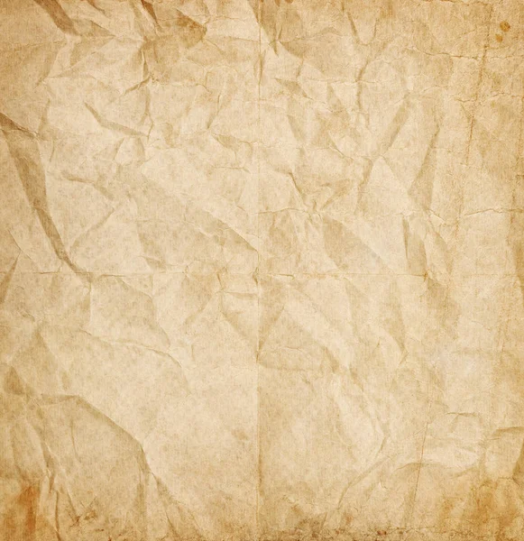 Crumpled vintage paper with dark borders — Stock Photo, Image