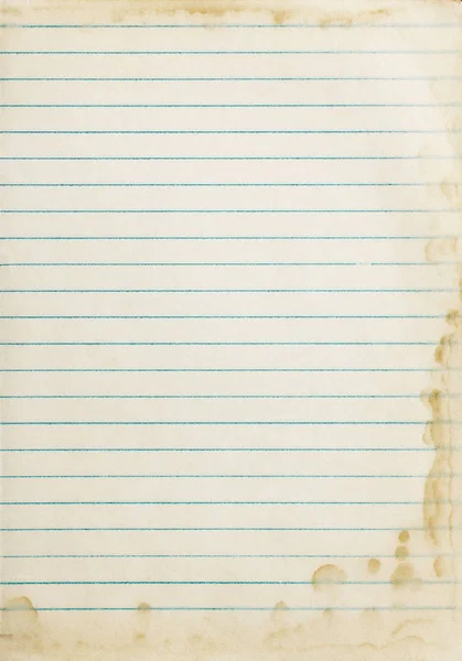 Copybook Vintage página — Fotografia de Stock