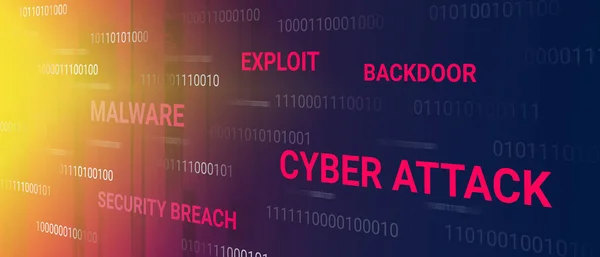 Concetto di attacco CYBER — Foto Stock