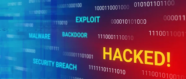 Concepto de datos hackeados —  Fotos de Stock