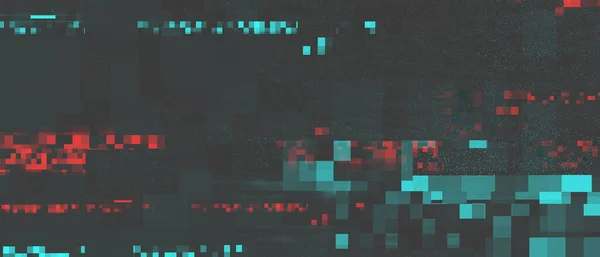 Hacked damaged computer screen background. Pixels, digital noise, glitch effect. Disconnect, system error, signal crash concept