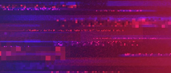 Pikselleştirilmiş Siber Uzay Renkli Arka Plan Soyut Dijital Sinyal Nesneleri — Stok fotoğraf