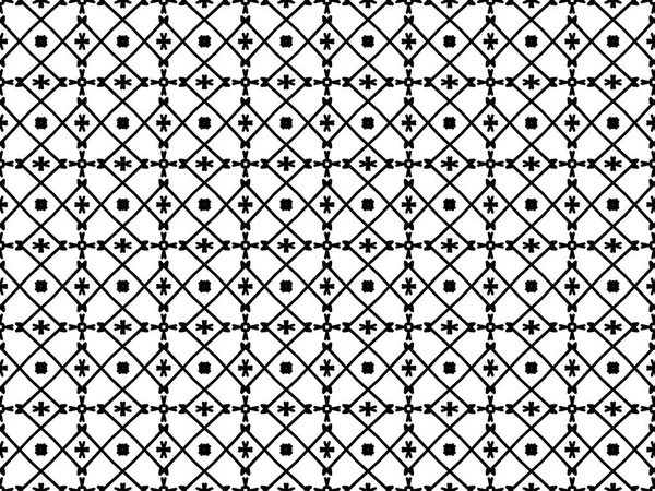 Seamless ornamental  black and white pattern — Stock Photo, Image