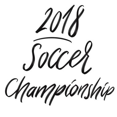 Futbol Dünya Kupası kazanan challigraphy. Futbol ana championat. 