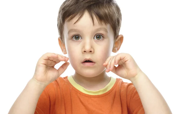 Retrato de um menino bonito — Fotografia de Stock