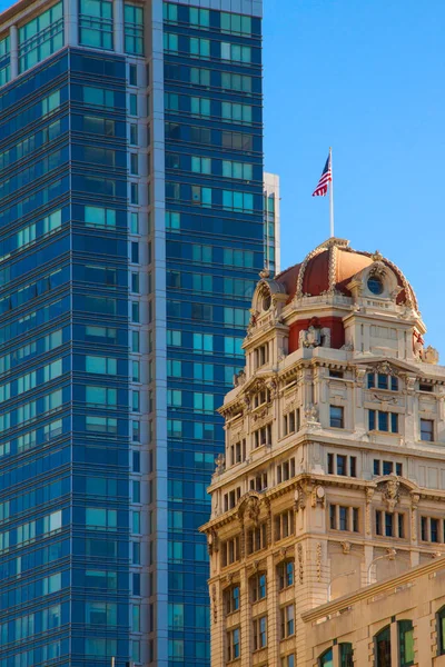 Antigua Nueva Oficina Negocios Edificios Rascacielos San Francisco — Foto de Stock