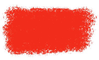 Kalın kırmızı desenli fırça darbesi tasarım ve kopya yazımı için beyaz arka planda izole edilmiş. Dijital olarak oluşturulan öge.