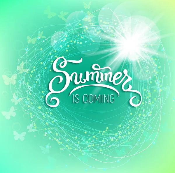 Summer is coming background — Stock Vector