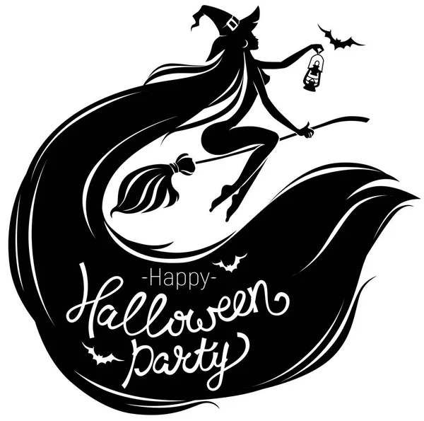 Cartaz feliz festa de Halloween — Vetor de Stock