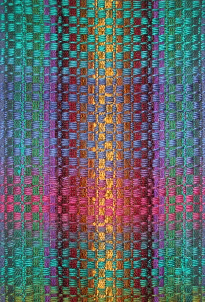 Multucolored тканина килимів ручної роботи Стокове Фото