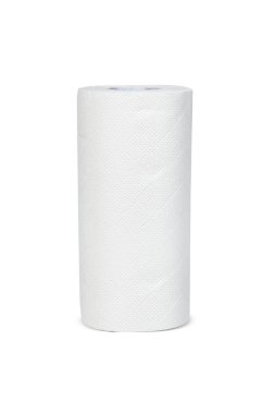 kağıt havlu rulosu, üzerinde beyaz izole