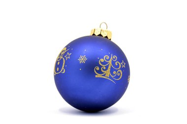 Noel ve Yeni Yıl için dekorasyon fotoğrafı, Noel ağacı için dekorasyon kompozisyonu, Noel baloları, beyaz arka planda izole edilmiş.