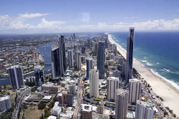 Vista Incrível Convés Arranha Céu Imagem De Stock