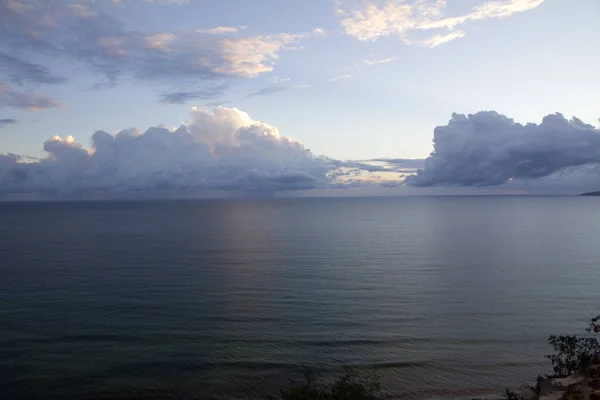 Вид Море Перерву Світанку — стокове фото
