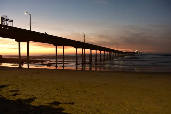 Muelle Ocean Beach en San Diego — Foto de Stock