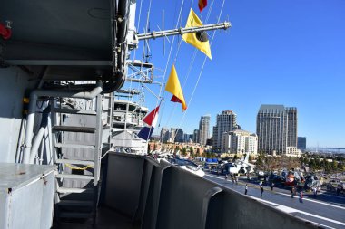 San Diego, Kaliforniya-USA-Aralık 04, 2016-Skyline San Diego an