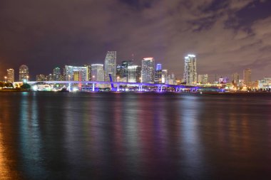 Miami, Florida - USA - January 08, 2016: Night in Miami 