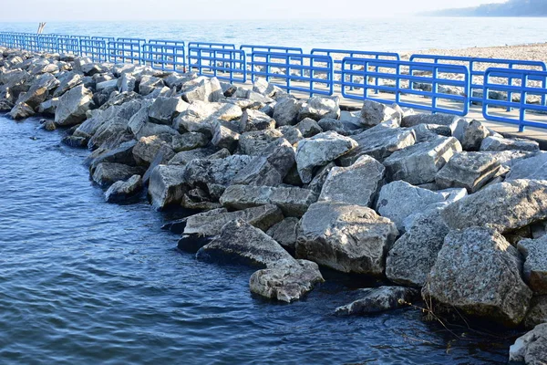 Доріжки Waterfront озера Мічиган — стокове фото