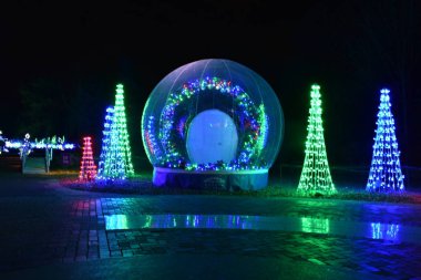 St Louis, Missouri, Amerika Birleşik Devletleri - 22 Kasım 2017: Botanic Garden tatil Li