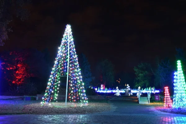 St Louis, Missouri, Statele Unite ale Americii 22 nov 2017: Garden Glow Holiday Light — Fotografie, imagine de stoc