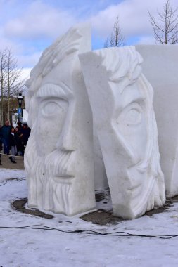 Breckenridge, Colorado, ABD: 28 Ocak 2018: bizim iyi yarısı kar heykel Şampiyonası
