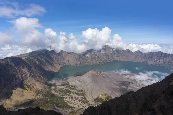 Top of Mount Rinjani, Lombok Indonesia — Stock Photo, Image