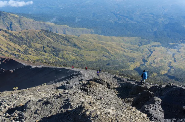 Trail of summit rinjani mount — Stock Photo, Image