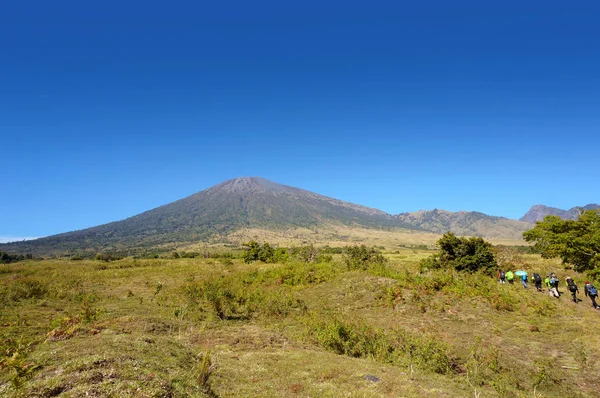 Rinjani monte caminhante — Fotografia de Stock