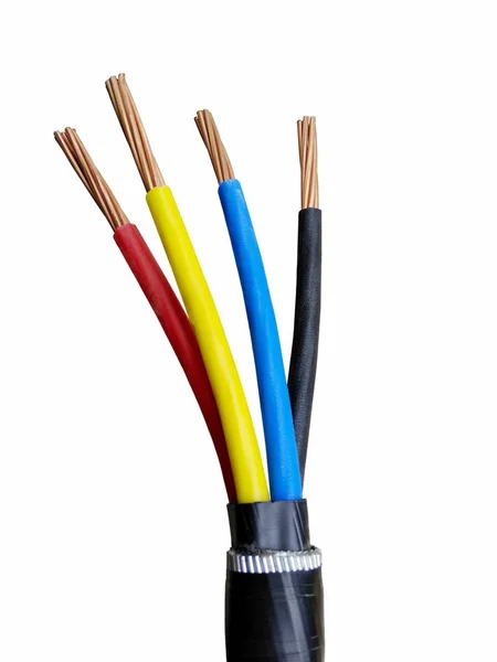 Elektrický napájecí kabel — Stock fotografie