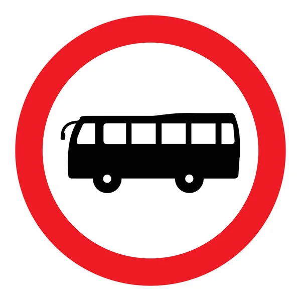 Buszonen Verkehrsschild Auf Isoliertem Hintergrund — Stockfoto