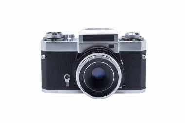 Beyaz arka plan üzerinde izole vintage fotoğraf makinesi