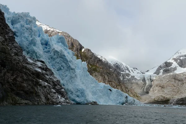 Geleira Nena no arquipélago de Tierra del Fuego . — Fotografia de Stock