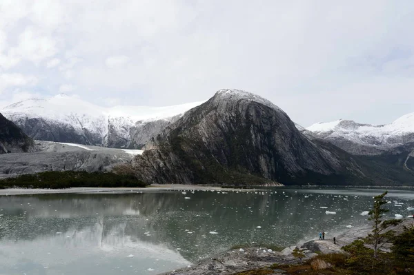 El fiordo glaciar Pia del archipiélago de Tierra del Fuego . — Foto de Stock