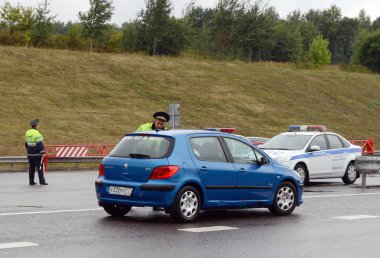  Trafik polisi Müfettiş kontrol 