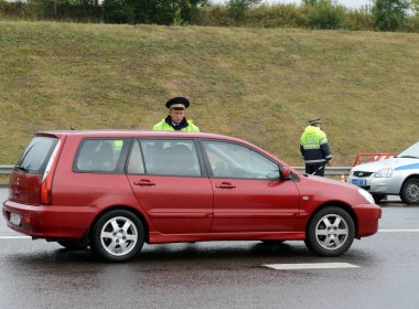  Trafik polisi Müfettiş kontrol 
