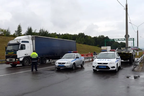 Trafik polisi "Don yolda polis müfettişleri". — Stok fotoğraf