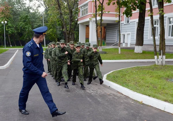 Cadetsna av den första Moskva cadet corps. — Stockfoto