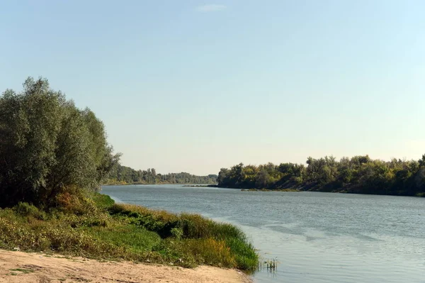 Seversky Donets river South of the East European plain, which flows through the Belgorod and Rostov region of Russia, right tributary of the Don. — Stock Photo, Image