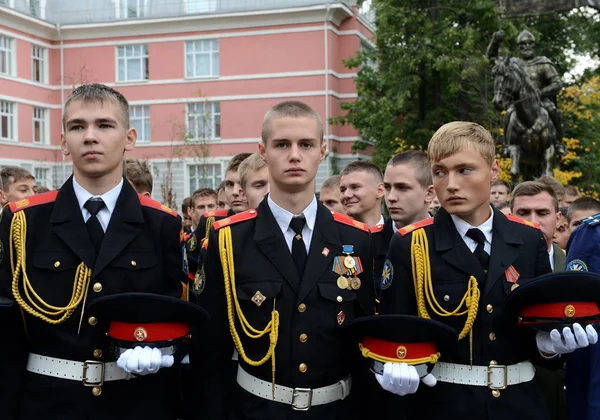 第一次莫斯科军校学生军团的军校学员. — 图库照片