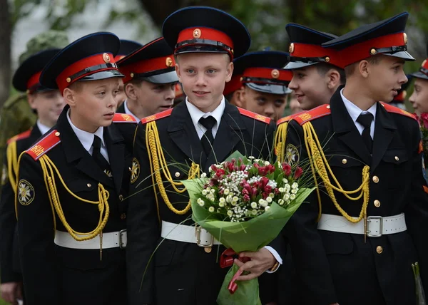 Kadetów Korpusu Kadetów pierwszy Moskwa. — Zdjęcie stockowe