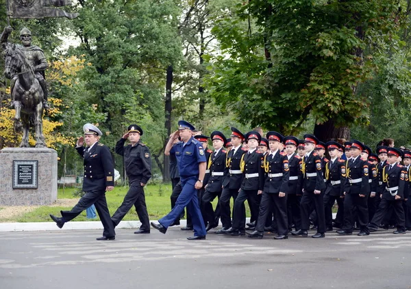 I cadetti del primo corpo cadetto di Mosca . — Foto Stock