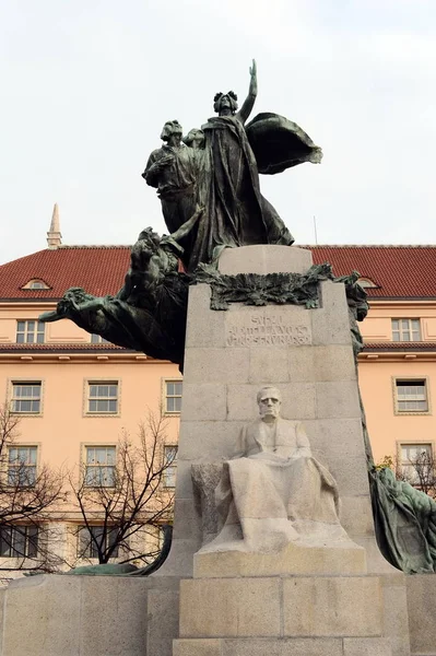 Monumento a Frantiek palack Praça Palack . — Fotografia de Stock