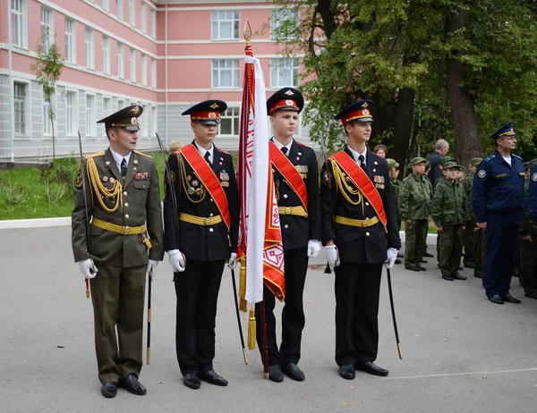 Эхо группы кадетов Московского кадетского корпуса . — стоковое фото
