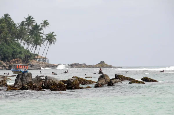 Пляж Індійським океаном на острова Шрі-Ланки. — стокове фото