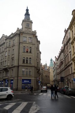  Prag bir şehir ve Çek Cumhuriyeti başkenti bir geleneksel Avrupa kültür merkezidir. Şehir manzarası.