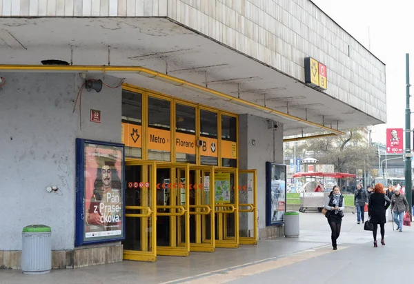 Metro station Florence to Prague. — Stock Photo, Image
